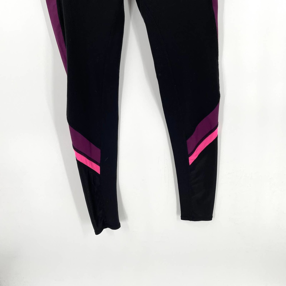 Alo Yoga Black Juneberry Pink High Rise Mesh Full Length Elevate Leggings Size S View 6